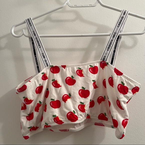 Simons Miiyu Slogan Strap Bandeau Bamboo size L - Picture 3 of 5